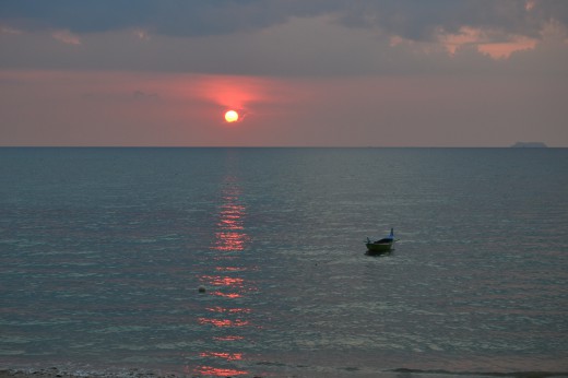 Oceanview and sunset from Lanta Thailand!