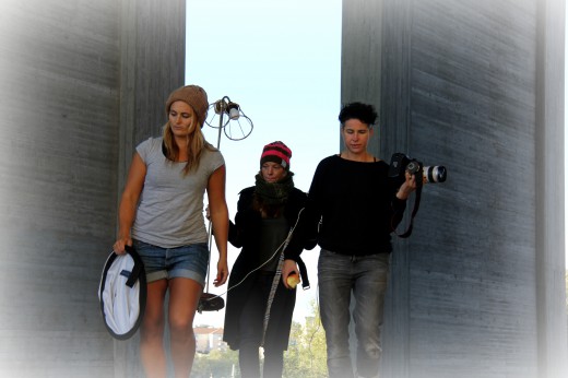 Me, model Ida and Photographer Jeanette in action